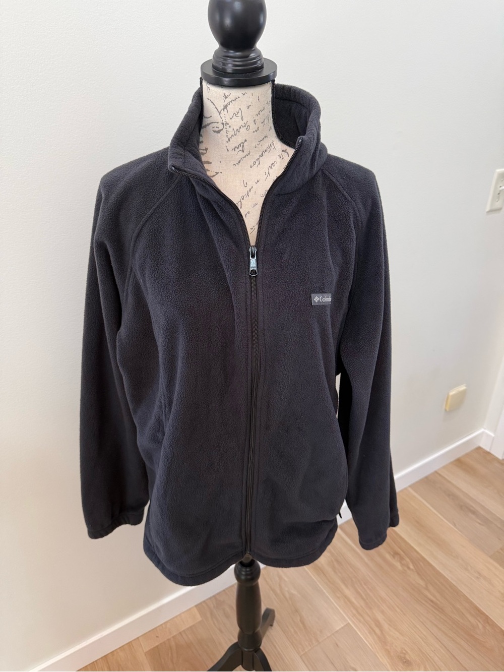 Columbia Women’s 2X Black Full Zip Fleece Jacket Plus Size Outdoor Fall Winter